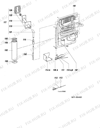 Взрыв-схема холодильника Electrolux RM270 - Схема узла C20 Cold, User manual E